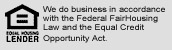 Equal Housing Lender. We do business in accordance with the Federal FairHousing Law and the Equal Credit Opportunity Act.